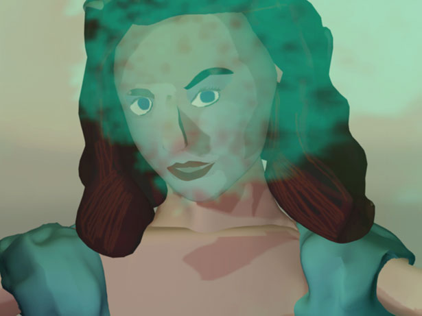 Someone behind the door knocks at irregular intervals, James Lowne