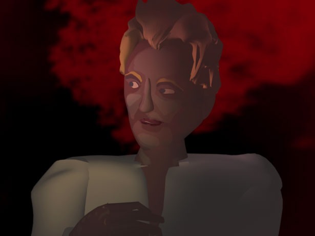 Someone behind the door knocks at irregular intervals, James Lowne