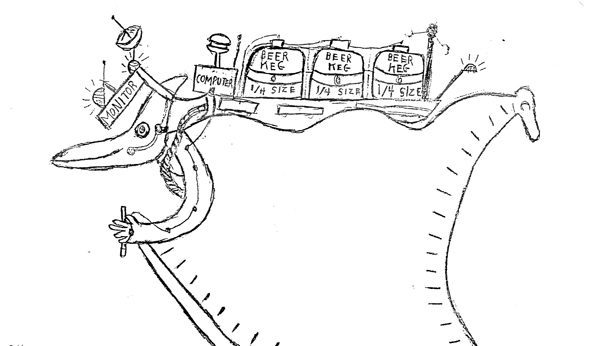 Jeffery and the Dinosaurs, Christoph Steger, Drawings by Jeffery Marzi